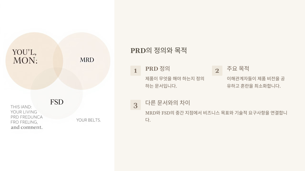 PRD의 정의와 목적