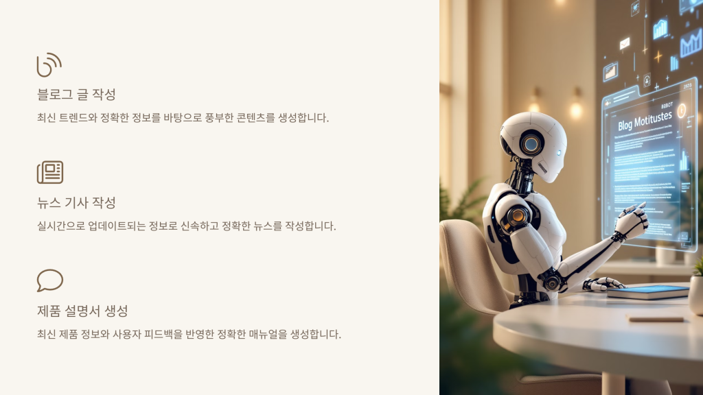 콘텐츠 생성 분야에서의 활용