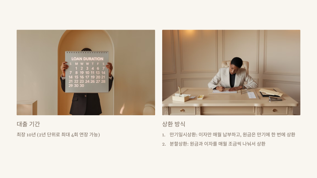 대출기간 및 상환방식