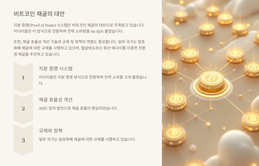 비트코인 채굴의 대안