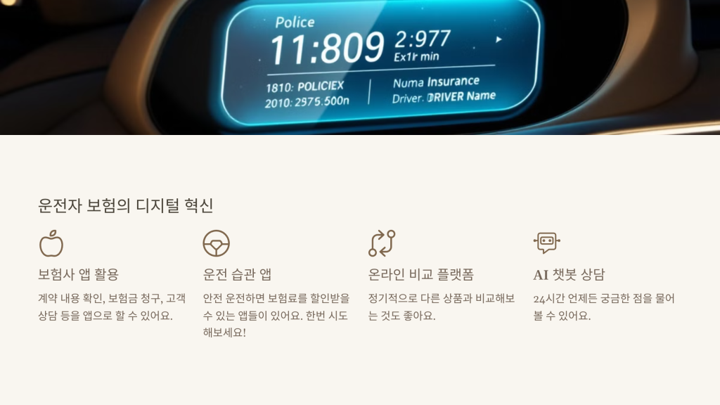 운전자 보험의 디지털 혁신