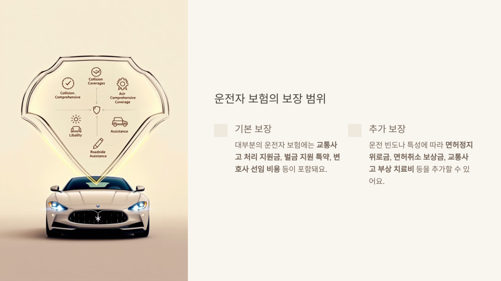 운전자 보험의 보장 범위