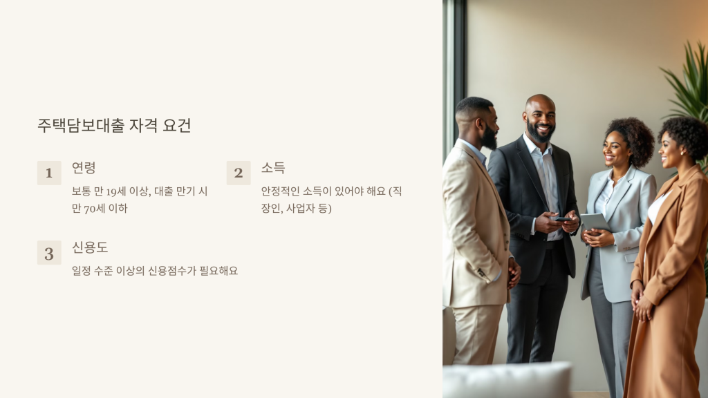 주택담보대출 자격 요건