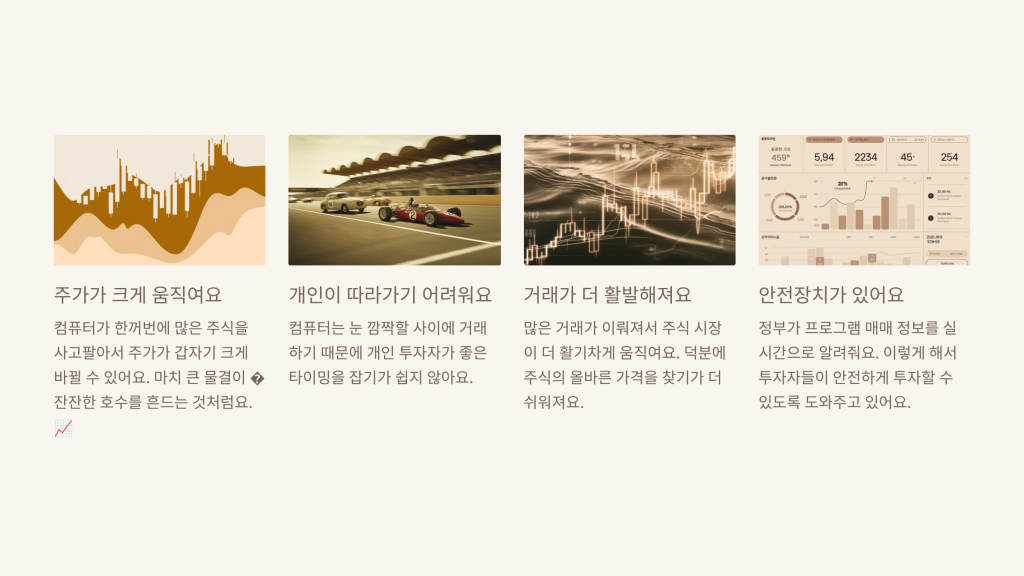 프로그램 매매가 시장에 미치는 영향