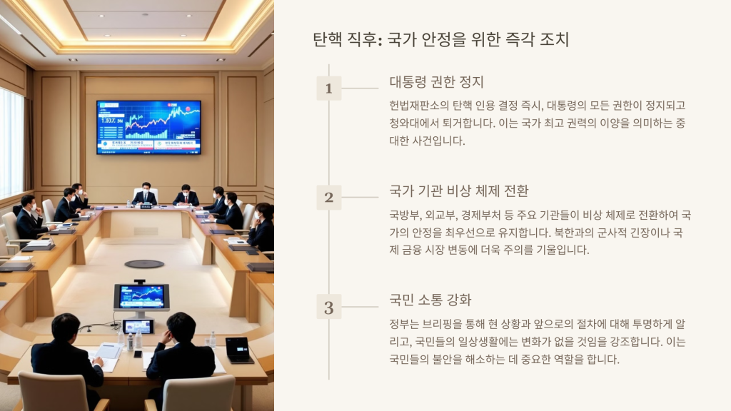 대통령 탄핵 이후의 절차: 국가 안정을 위한 핵심 단계