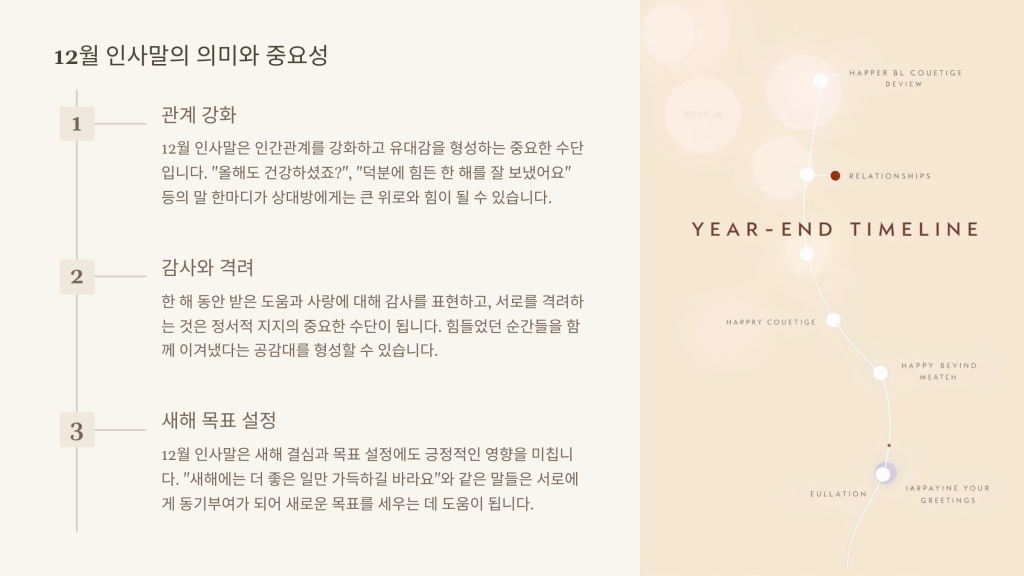 12월 인사말의 의미와 중요성