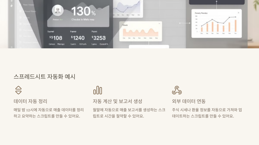 스프레드시트 자동화 예시