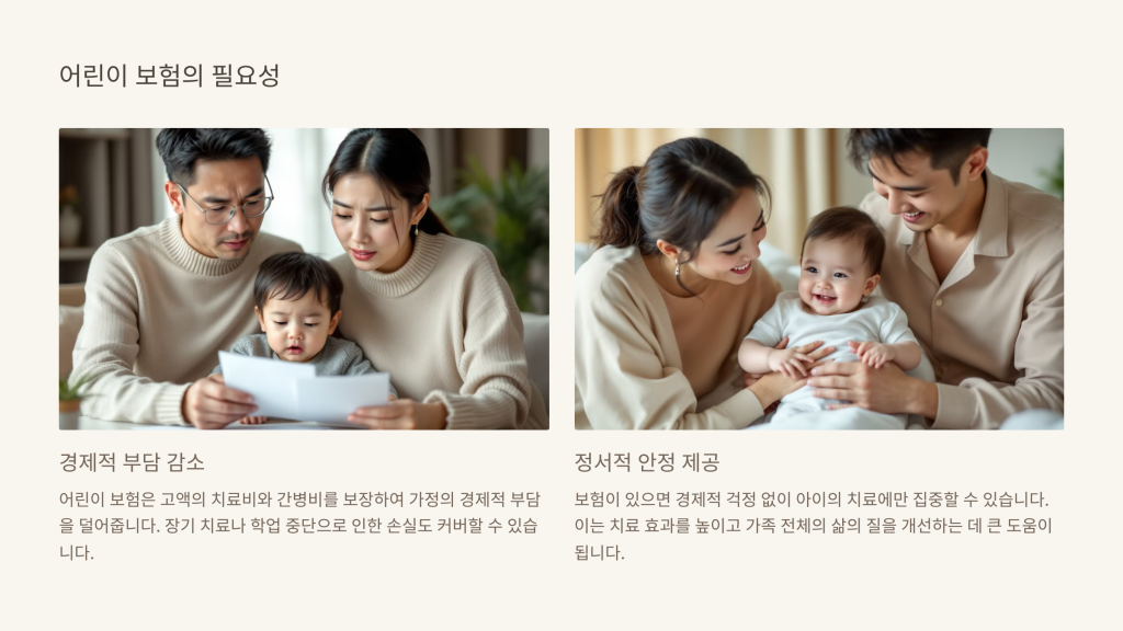 어린이 보험의 필요성
