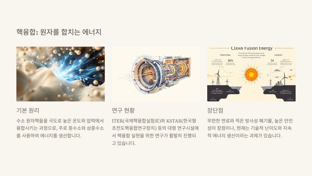 핵융합 원자를 합치는 에너지