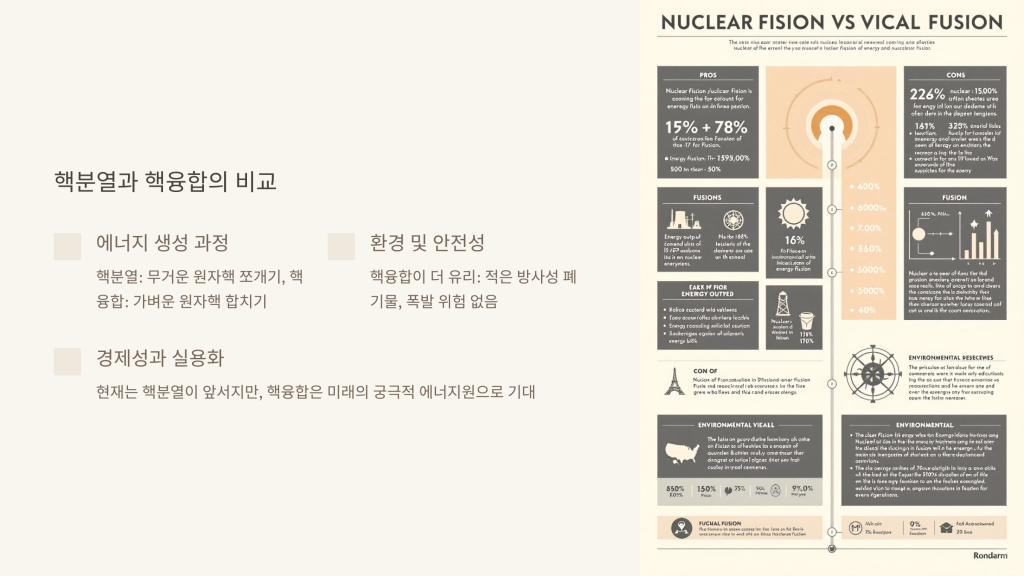 핵분열과 핵융합의 비교