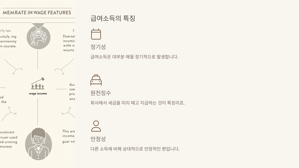 급여소득의 특징