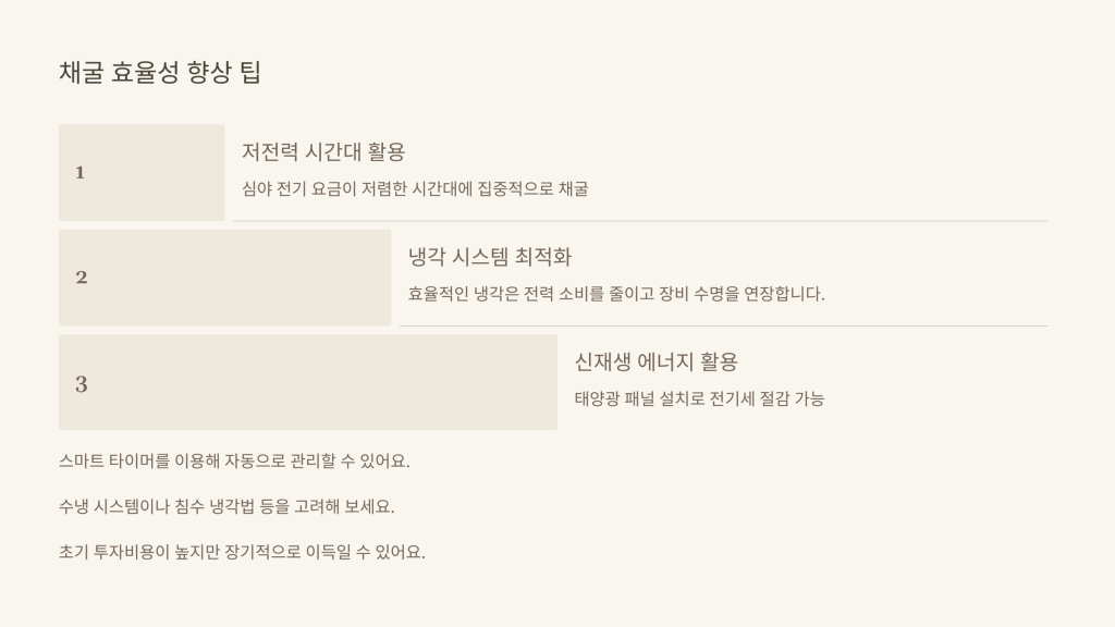 채굴 효율성 향상 팁