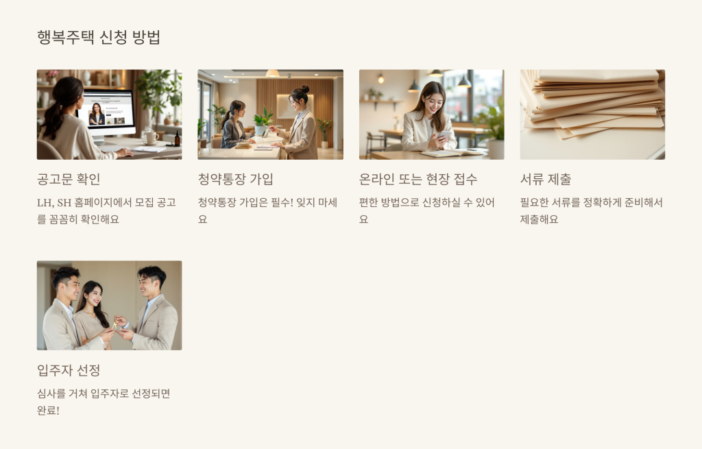 행복주택 신청 방법