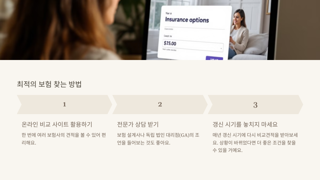 최적의 보험 찾는 방법