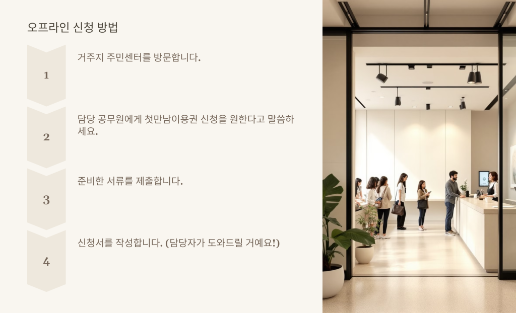 오프라인 신청 방법